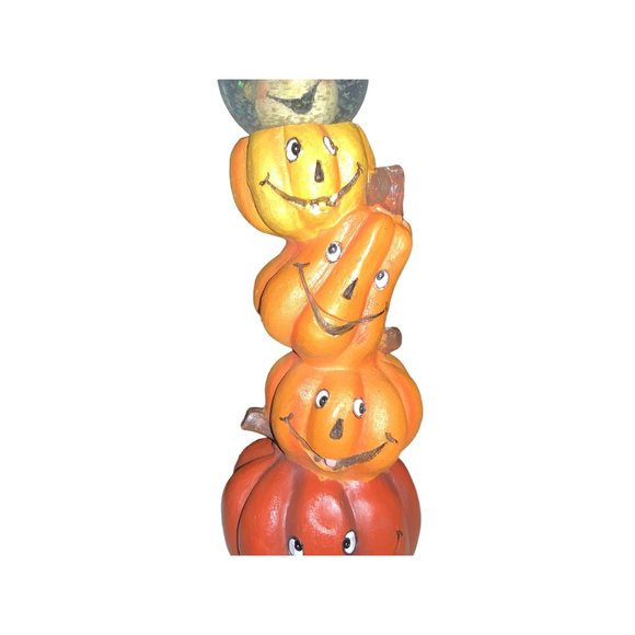 Halloween Table Top Decor Stack of Pumpkins Water Globe - Picture 3 of 9